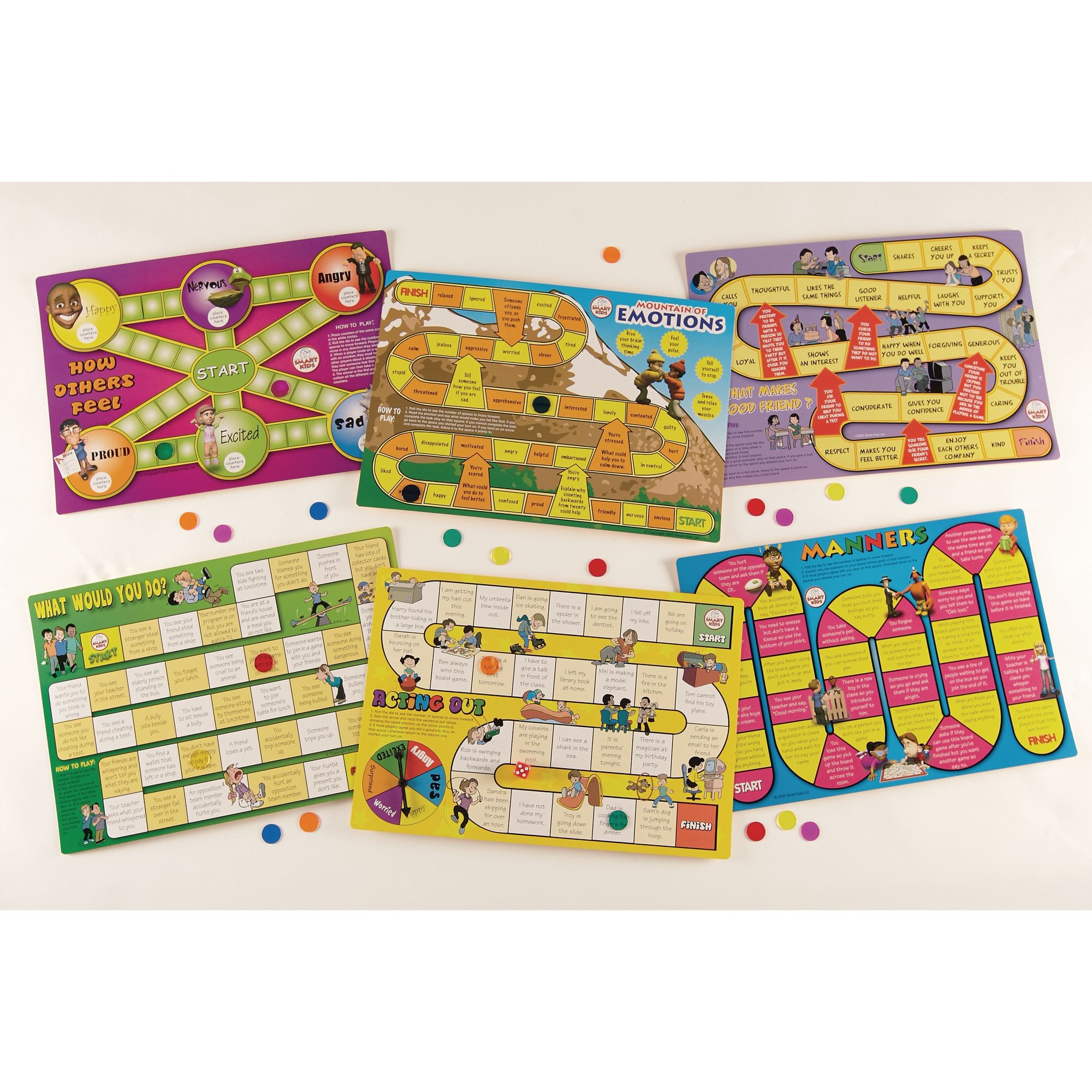 6 Social Skills Board Games